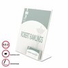 Deflecto Desk Sign Holder, Slanted, Clear 590601